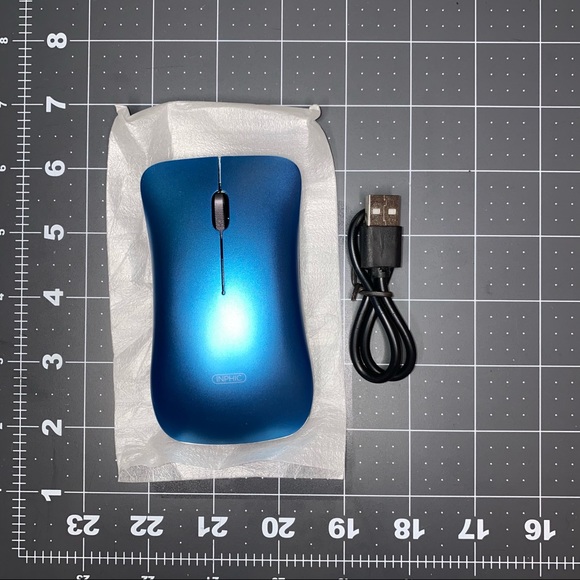 Inphic Wireless Bluetooth Blue Mouse - Picture 4 of 4